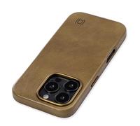 Dockem Genuine Leather Case for iPhone 16 Pro, Compatible with MagSafe (MSGL, Light Brown)