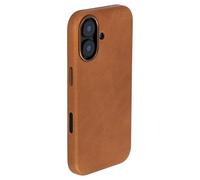 Dockem Genuine Leather Case for iPhone 17 Compatible with MagSafe, with Capacitive Camera Control Button (MSGL, Light Brown)