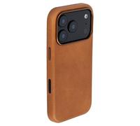 Dockem Genuine Leather Case for iPhone 17 Pro Compatible with MagSafe, with Capacitive Camera Control Button (MSGL, Light Brown)
