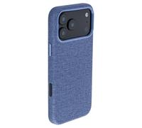 Dockem Slim Case for iPhone 18 Pro Max, Compatible with MagSafe (Blue) | MSVL Faux Leather Cover, Wireless Charging Compatible, Metal Buttons, Capacitive Camera Control Button, Protective Camera Lip