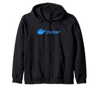 Docker Engine - Software Programming, Developing and Coding Zip Hoodie