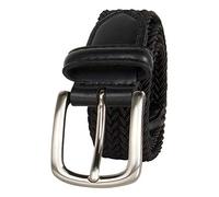 DOCKERS Boys Big Braided Elastic-Web Stretch Belt, Black, M