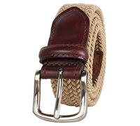 Dockers Big Boys' Braided Elastic-Web Stretch Belt, Khaki, Medium