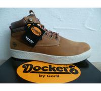 Dockers Boots Lace-up Winter Boots Brown Leather 45FZ001 NEW