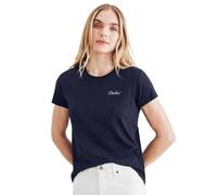 Dockers Graphic Slim Short Sleeve T-shirt Blue XS Woman