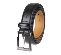 Dockers Men's 1 3/8 in. Feather-Edge Belt with Two-Row Stitching, Deep Black, 34