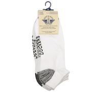 Docker's Men's 3 Pack Low CUTS with 1/2 Cushion, White, One Size