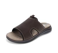 Dockers Men's Barlin Slide Sandal, Dark Brown/Black, 9