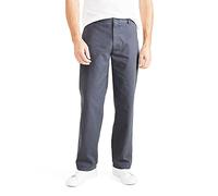 Dockers Men's Classic Fit Perfect Pant, Maritime Blue, 34Wx32L