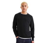 Dockers Men's Crewneck Sweater Tops, Black, XL