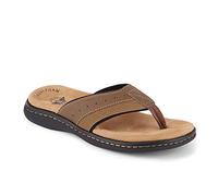Dockers Men's, Laguna Thong Sandal, Dark Tan, 13