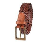 Dockers Men's Leather Braided Casual and Dress Belt, Tan Glazed, 38