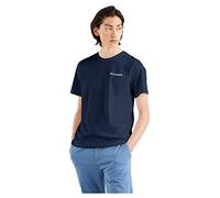 Dockers Logo Stencil Short Sleeve T-shirt Blue S Men