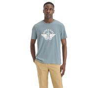 Dockers Men's Logo TEE, Wing & Anchor Tourmaline, L