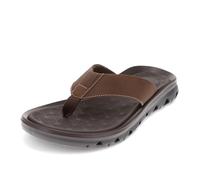 DOCKERS Men's Luka Flip-Flop, Dark Tan, 8 UK