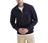 Dockers Men's Regular Fit Long Sleeve 1/4 Zip Fleece Sweatshirt, Beautiful Black, XXL