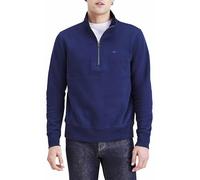 Dockers Men's Regular Fit Long Sleeve 1/4 Zip Fleece Sweatshirt, Navy Blazer, M