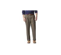 Dockers Men's Relaxed Fit Comfort Khaki Pants - Pleated, Dark Pebble, 34W x 32L