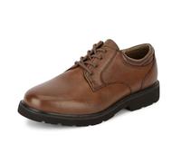 dockers Men's Shelter Plain Toe Oxford,Dark Tan Full Grain Leather,8 M US