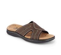 Dockers Men's Slide Sandal, Dark Brown, 14