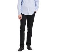 DOCKERS Men's Straight Fit Signature 2.0 Khaki Pants-Creaseless Casual, Black, 36W x 30L
