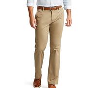 Dockers Men's Straight Fit Signature Lux Cotton Stretch Pant, New British Khaki, 36W x 34L