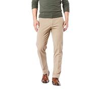 Dockers Men's Straight Fit Workday Khaki Smart 360 Flex Pants (Regular and Big & Tall) Casual, Safari Beige, 36W x 30L