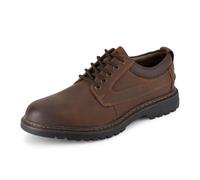 Dockers Mens Warden Leather Rugged Casual Oxford Shoe with NeverWet, Red Brown, 8.5 M