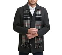 Dockers Men's Weston Wool Blend Scarf Coat, Charcoal, Large Tall