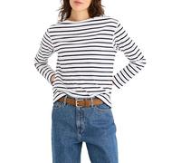 Dockers Women's Boatneck Tee Tees, Navy Blazer Stripe, L