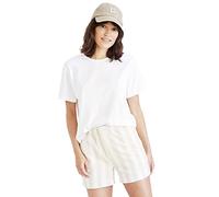Dockers Women's Crew tee T-Shirt, Lucent White, S