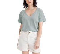 Dockers Women's Deep V Neck tee, Harbor Gray, XS