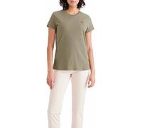 Dockers Women's Graphic TEE Tops, Sun and Script Overland Trek (Bronze Brown), L