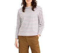 Dockers Women's Tees Boatneck Tee, Toadstool Stripe, S