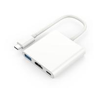 Docking Station 4K 30Hz 3 in 1 Without Delay PD to HDMI Converter Cell Phone/Laptop Adapter HDM Port Type-C USB 3.0 Support for 100w Fast-Charging Compatible with MacBook/Dell/HP/Huawei