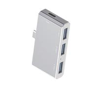 Docking Station - DisplayLink Docking Station | TYPE-C 4-in-1 Laptop Dockiņg Statìon, Uśb-c Hub Hď Duâl Monitor Adapter Zinc Alloy Multiport Splitter for PC Computer Phone