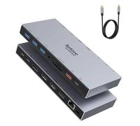 Docking Station Dual Monitor 2 HDMI with 1m Cable, USB C Dock, Display Port