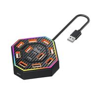 Docking Station, Fast Connectivity, 9.5x9.5x2.5cm, Laptop Expansion Dock, Multiport Usb Hub, Space-Saving Design, For Professionals College Students Adults