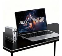Docking Station for Acer Nitro 17 16 14 5, V 14 AI, V 15 AI, V 16 AI, V 17 AI Gaming Laptop,15-in-1 USB C with 360 ° Rotating Base, 2 * 4K HDMI and 1*DP, 10Gbps USB Port Transfer, RJ45, Audio, SD/TF