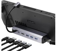Docking Station for Steam Deck ROG Ally JSAUX 6-in-1 4K 60Hz TV Dock