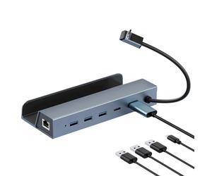 Docking Station Game Console, 6-in-1 Data Transfer Accessories - Adapter For Game Console | Teens Adults Travelers Players Dormitory Living Room Bedroom Study Hotel Travel