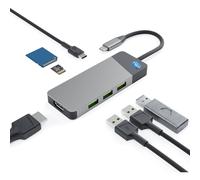 Docking Station Hub Charging Ports PD 85W 3 x USB HDMI Micro-SD Compatible
