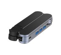 Docking Station Laptop Stand, Cooling Ventilated Multiple Ports USB Tablet Holder for Folding Laptop - for Home Office Table Desk Travel Business Notebook Compute