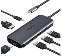 Docking Station USB C to Dual HDMI Adapter USBC Hub DualHDMI Monitors for Windows,USB C Adapter with Dual HDMI,3 USB Port,PD