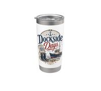 Dockside Days Sardines Sailorcore Fishermencore Stainless Steel Insulated Tumbler