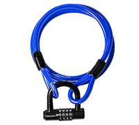 DocksLocks Anti-Theft Weatherproof Straight Security Cable with Reinforced Looped Ends and Short Shackle U-Lock 25ft