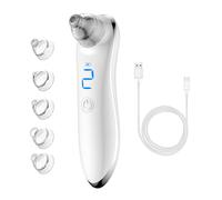 DOCOCO Blackhead Remover Vacuum, Electric Pore Cleaner for Face Nose with 3 Levels Suction, Whitehead Remover for Acne, Spot, Breakout, 5 Probes for Home Skincare Cleansing