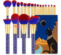 docolor 19-Piece Egyptian Theme Makeup Brush Set