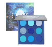 docolor 9 Colours Blue Eyeshadow Palette Highly Pigmented Blue Eye Shadow | Mattes Shimmers Nature Smokey Glitter Cream Colorful Powder Waterproof Makeup Palette Blue Glitter Eyeshadow for Women