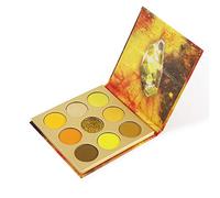 Docolor 9 Colours Yellow Eyeshadow Palette Shadow Highly Pigmented Mattes Shimmers Nature Smokey Glitter Cream Colorful Powder Waterproof Makeup Palette-Space
